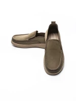 Mocasini Barbati din piele naturala A90006 KHAKI | ADVANCER