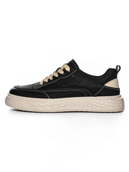 Pantofi Sport Barbati din piele naturala A18008 BLACK | ADVANCER