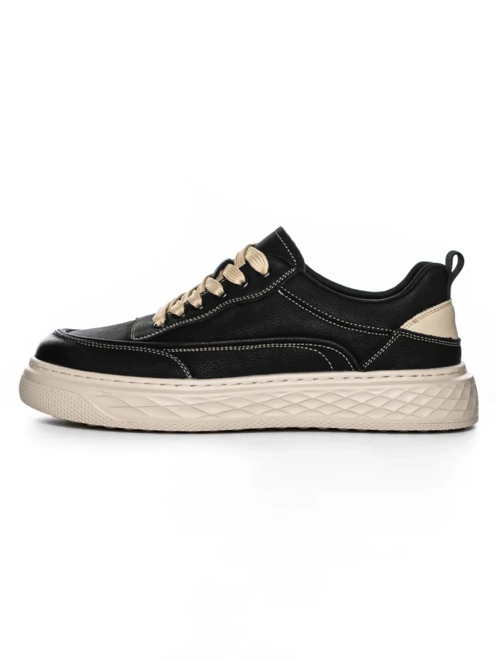 Pantofi Sport Barbati din piele naturala A18008 BLACK | ADVANCER