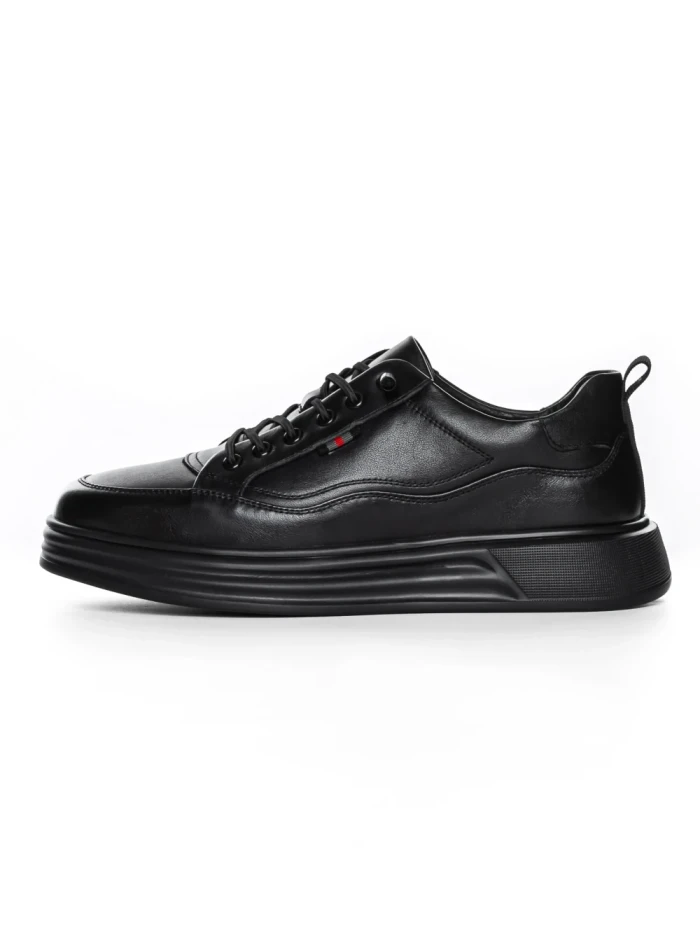 Pantofi Sport Barbati din piele naturala W27017 BLACK | ADVANCER