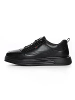 Pantofi Sport Barbati din piele naturala W27017 BLACK | ADVANCER
