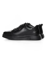 Pantofi Sport Barbati din piele naturala W27017 BLACK | ADVANCER
