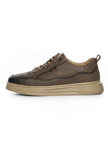 Pantofi Sport Barbati din piele naturala W27017 KHAKI | ADVANCER