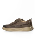 Pantofi Sport Barbati din piele naturala W27017 KHAKI | ADVANCER