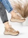 Pantofi Sport Dama din piele naturala 572105 APRICOT | FRANCO GERARDO