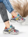 Pantofi Sport Dama din piele naturala HY5782 PURPLE-BLUE | FRANCO GERARDO