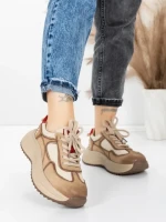 Pantofi Sport Dama din piele naturala 572103 RED | FRANCO GERARDO