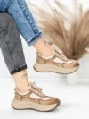 Pantofi Sport Dama din piele naturala 572103 APRICOT | FRANCO GERARDO