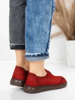 Pantofi Casual Dama din piele naturala 8736 RED | FORMAZIONE