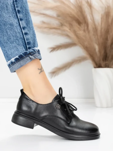 Pantofi Casual Dama din piele naturala 5211507 BLACK | ADVANCER