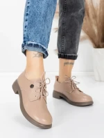 Pantofi Casual Dama din piele naturala 5211507 APRICOT | ADVANCER