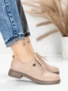 Pantofi Casual Dama din piele naturala 5211507 APRICOT | ADVANCER