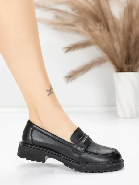 Pantofi Casual Dama din piele naturala 5729501 BLACK | ADVANCER
