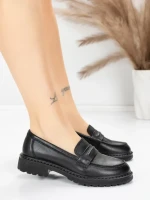Pantofi Casual Dama din piele naturala 5729501 BLACK | ADVANCER
