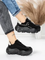 Pantofi Sport Dama din piele naturala 9802 BLACK | FRANCO GERARDO
