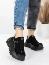 Pantofi Sport Dama din piele naturala 9802 BLACK | FRANCO GERARDO