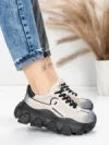 Pantofi Sport Dama din piele naturala 9802 GREY | FRANCO GERARDO
