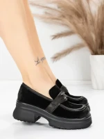 Pantofi Casual Dama din piele naturala 10827 BLACK | FORMAZIONE