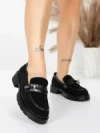 Pantofi Casual Dama din piele naturala 8991F BLACK | ADVANCER