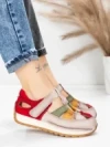 Pantofi Sport Dama din piele naturala KM9207 RED | ADVANCER