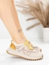 Pantofi Sport Dama din piele naturala KM3906 YELLOW | ADVANCER