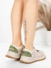 Pantofi Sport Dama din piele naturala KM3906 GREEN | ADVANCER