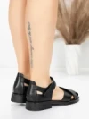 Sandale Dama din piele naturala 9305-90 BLACK | ADVANCER