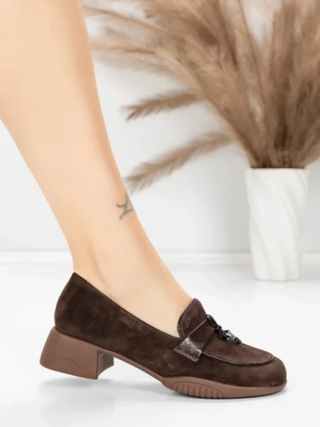 Pantofi Casual Dama din piele naturala 5820-20 COFFEE | ADVANCER