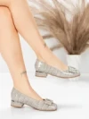 Balerini Dama din piele naturala 2321-90 GREY | ADVANCER