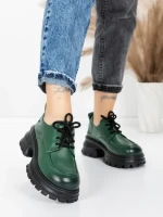 Pantofi Casual Dama din piele naturala 8305 GREEN | ADVANCER