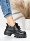 Pantofi Casual Dama din piele naturala 8305 BLACK | ADVANCER