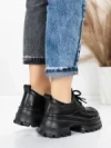 Pantofi Casual Dama din piele naturala 8305 BLACK | ADVANCER