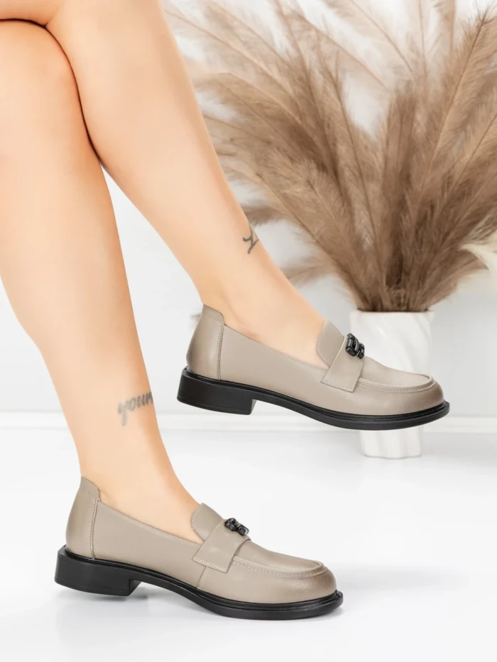 Pantofi Casual Dama din piele naturala 11520-120 GREY | ADVANCER