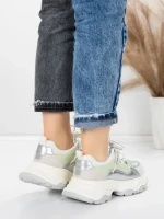 Pantofi Sport Dama din piele naturala 5A617 GREEN | ADVANCER