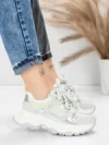 Pantofi Sport Dama din piele naturala 5A617 GREEN | ADVANCER