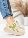 Pantofi Sport Dama din piele naturala 8255 GREEN | ADVANCER