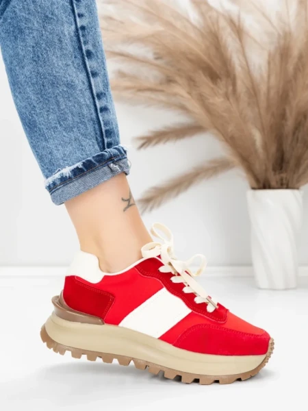 Sneakers Dama 5WL117 RED | MEI