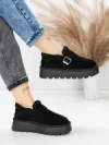 Ghete Dama din piele naturala 5W91 BLACK | PANTOFUL
