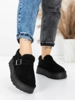 Ghete Dama din piele naturala 5W91 BLACK | PANTOFUL