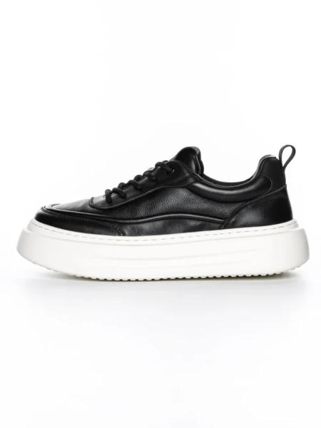 Pantofi Sport Barbati din piele naturala 5312 BLACK | ADVANCER
