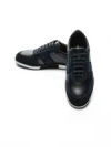 Pantofi Casual Barbati din piele naturala 528-77 BLUE-BLACK | ADVANCER