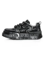 Pantofi Sport Barbati din piele naturala 5038 BLACK | ADVANCER