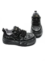 Pantofi Sport Barbati din piele naturala 5038 BLACK | ADVANCER