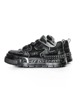 Pantofi Sport Barbati din piele naturala 5038 BLACK | ADVANCER