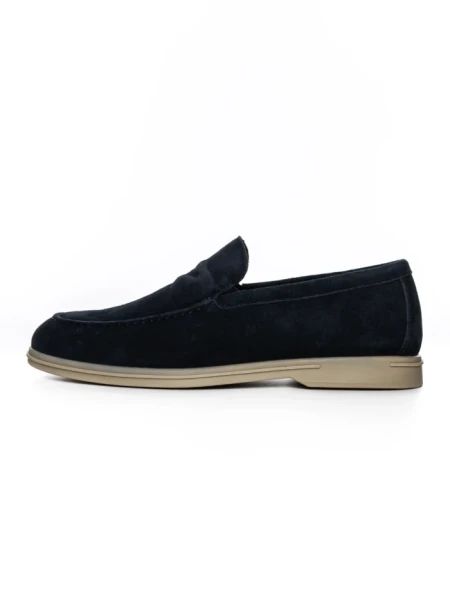 Mocasini Barbati din piele naturala 2-2090-307 BLUE | ADVANCER