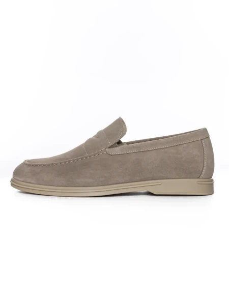 Mocasini Barbati din piele naturala 2-2090-307 GREY | ADVANCER