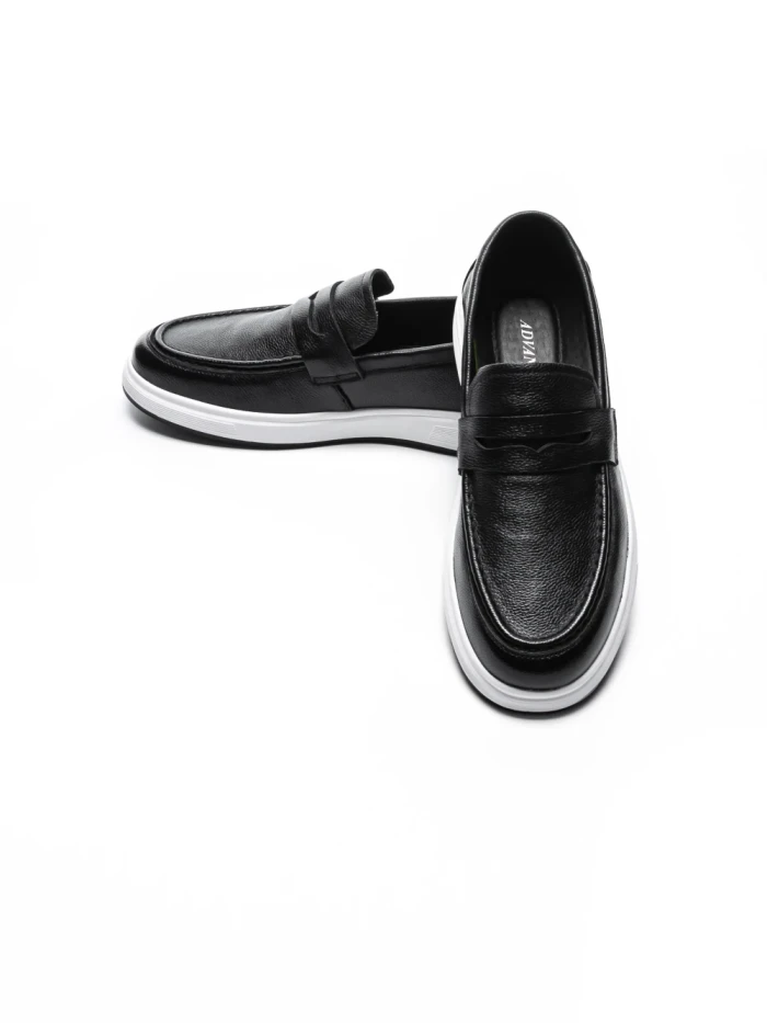 Pantofi Casual Barbati din piele naturala 10135 BLACK | ADVANCER