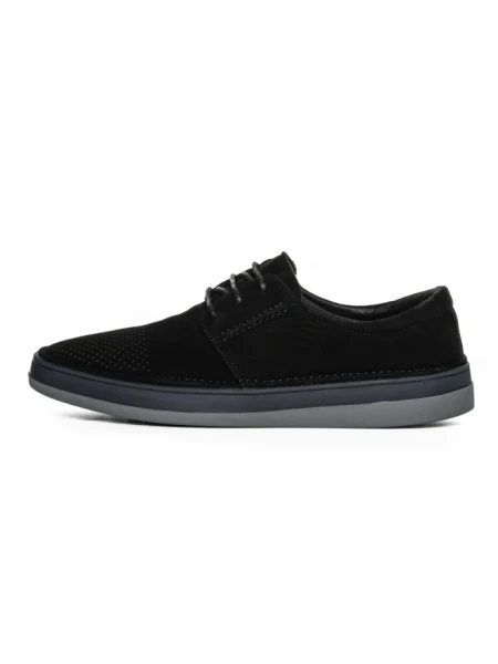 Pantofi Casual Barbati din piele naturala W011-5 BLACK | ADVANCER