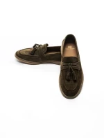 Mocasini Barbati din piele naturala 25891 GREEN | FRANCO GERARDO