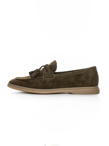 Mocasini Barbati din piele naturala 25891 GREEN | FRANCO GERARDO